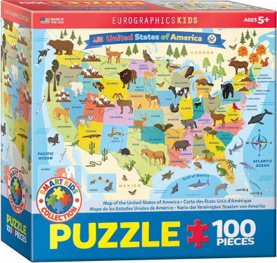 Eurographics USA 100 Piece Puzzle, 628136655538, 6100-5553
