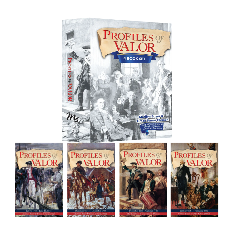 MasterBooks Profiles of Valor 4 Book Boxed Set (American History)