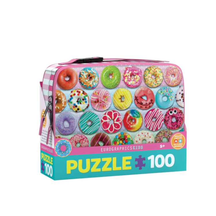 Eurographics Delightful Donuts Lunch Bag 100 Puzzle, 9100-5825