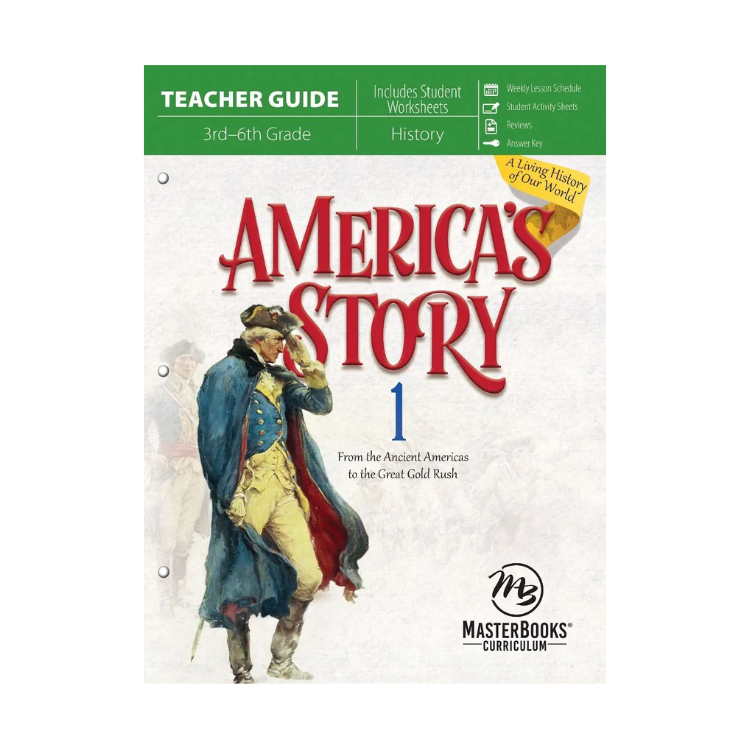 MasterBooks America's Story 1 (Teacher Guide/Student Worksheets), 9780890519806