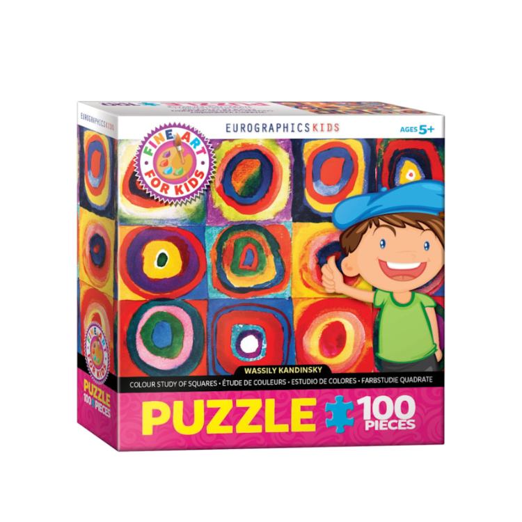 EuroGraphics Colour Study of Squares by Wassily Kandinsky 100-Piece Puzzle, 6100-1323