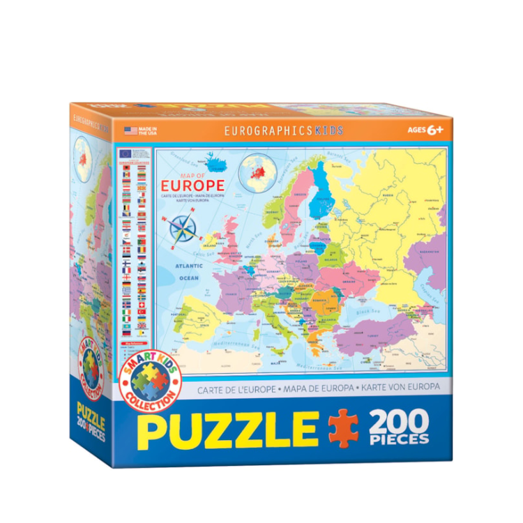 Eurographics Map of Europe 200-Piece Puzzle, 6200-5374