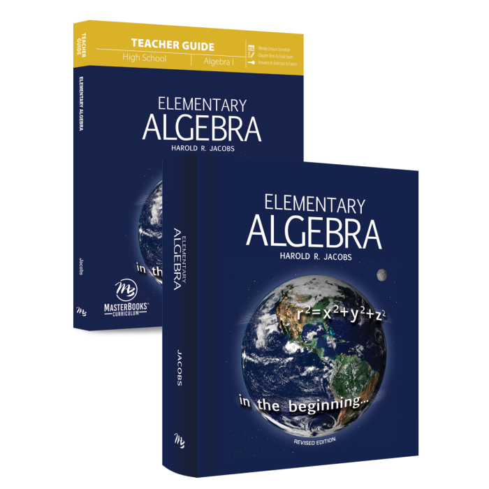 MasterBooks Elementary Algebra (Curriculum Pack), M357-5-SET