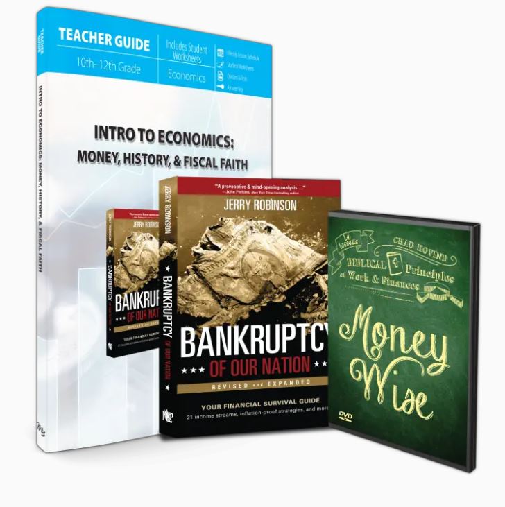 MasterBooks Intro to Economics : Money, History & Fiscal Faith (Curriculum Pack), M811-3-SET
