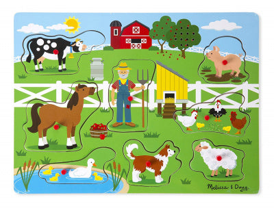 Melissa & Doug Old MacDonald's Farm Sound Puzzle, 000772007382