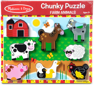 Melissa & Doug Farm Animals Puzzle,