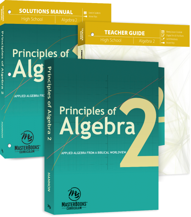 MasterBooks Principles of Algebra 2 (Curriculum Pack), M233-2-SET