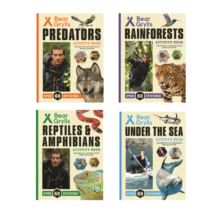 Bear Grylls Activity 4 Book Set, BGActivity4Bk