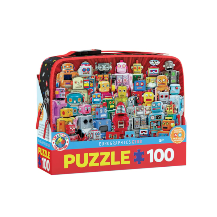 Eurographics Robots Lunch Bag 100  Puzzle, 9100-5827