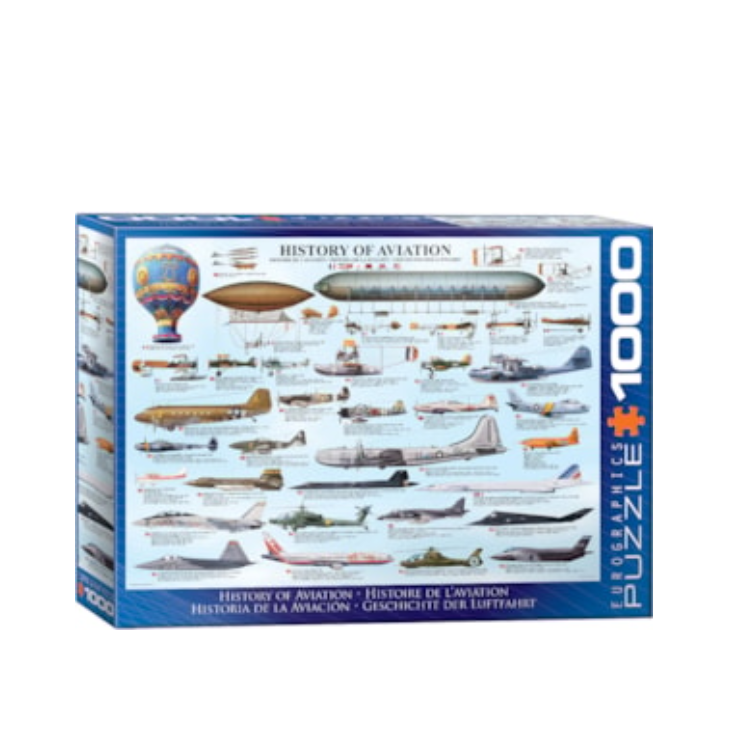 Eurographics History of Aviation 1000-Piece Puzzle, 6000-0086