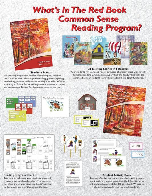LLATL THE RED BOOK - 2ND Grade Skills Complete Program-Commonsense Press, LRedBox3
