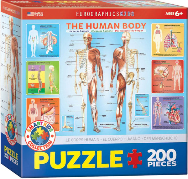 Eurographics The Human Body 200-Piece Puzzle, 6200-1000