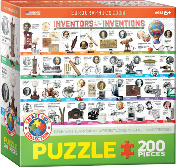 Eurographics Inventors and their Inventions 200-Piece Puzzle, 6200-0724