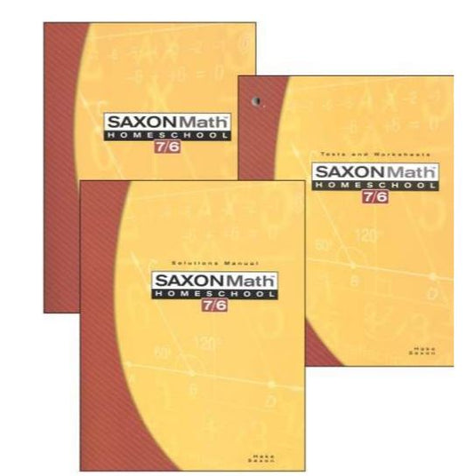 Saxon Math 7/6 Homeschool Kit (4th Edition), 9781591413493