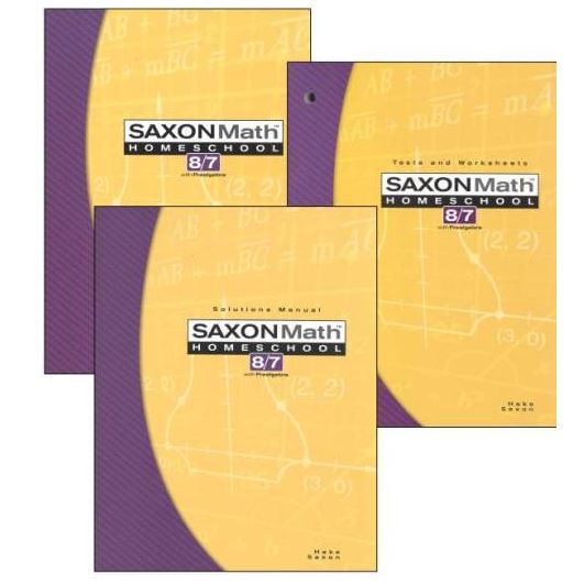 Saxon Math 8/7 Homeschool Kit (3rd Edition), 9781591413509