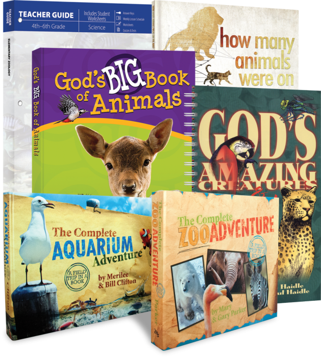MasterBooks Elementary Zoology (Revised - Curriculum Pack), M269-1-SET
