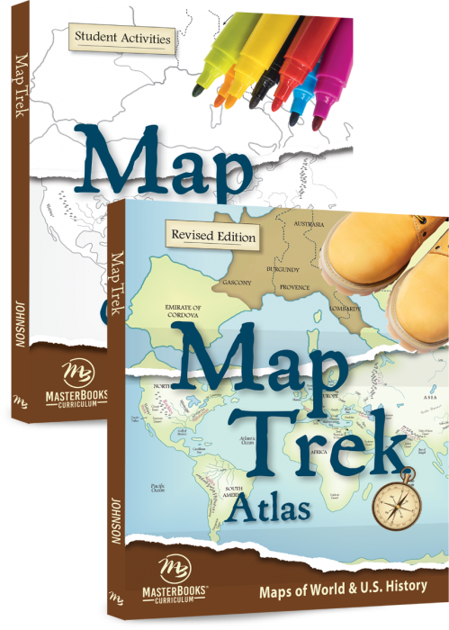 MasterBooks Map Trek: Set (Atlas & Outlines), M313-1-SET