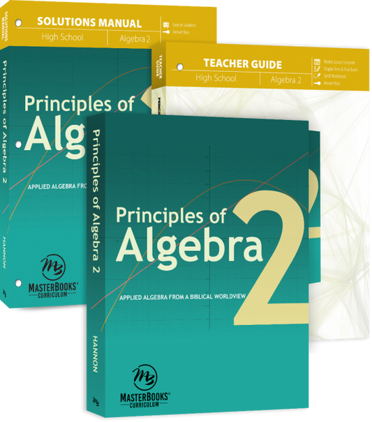 MasterBooks Principles of Algebra 2 (Curriculum Pack), M233-2-SET