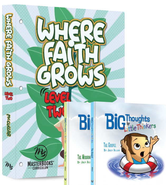 MasterBooks Where Faith Grows: Level 2 (Curriculum Pack), PROMO0092