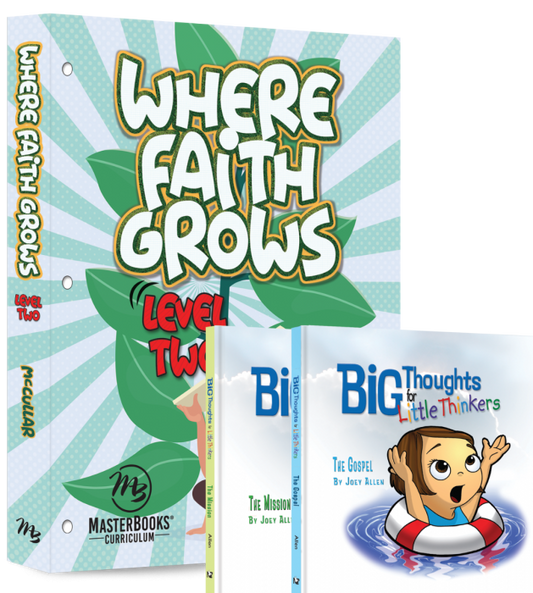 MasterBooks Where Faith Grows: Level 2 (Curriculum Pack), PROMO0092
